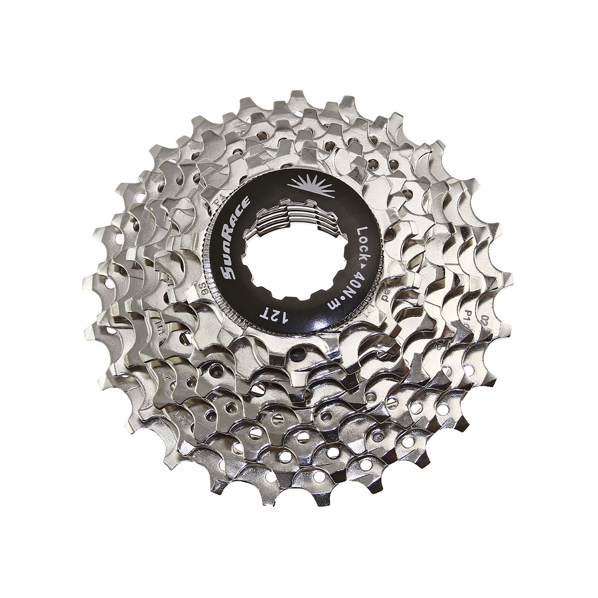 9 Speed Cassette 12/25t Index CSR--91 Nickel Sun Race.