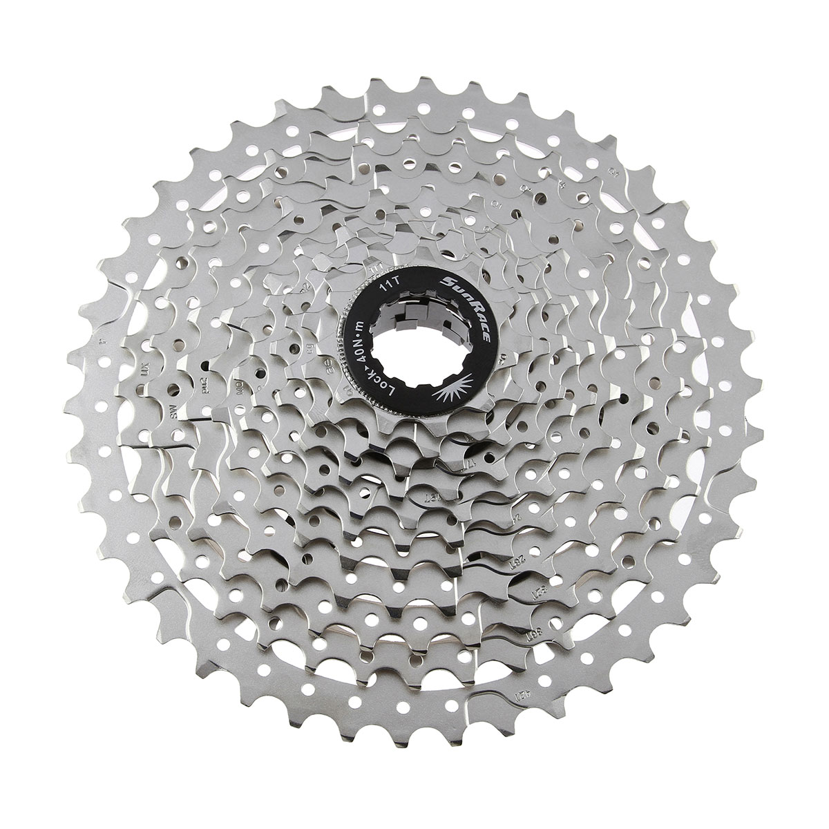 11 Speed Cassette 11/42t Index CSMS8 Silver Sun Race.