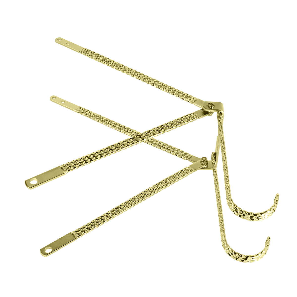 20 Lowrider Triple Square Twisted Continental Kit Gold.