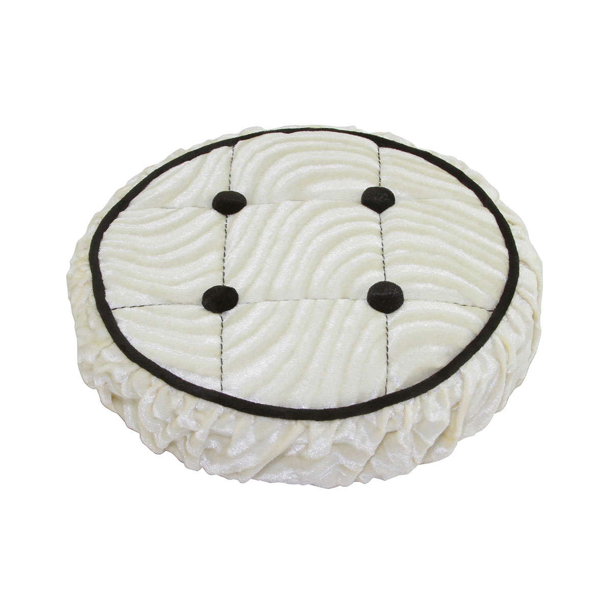 Lowrider Steering Wheel Cover White.