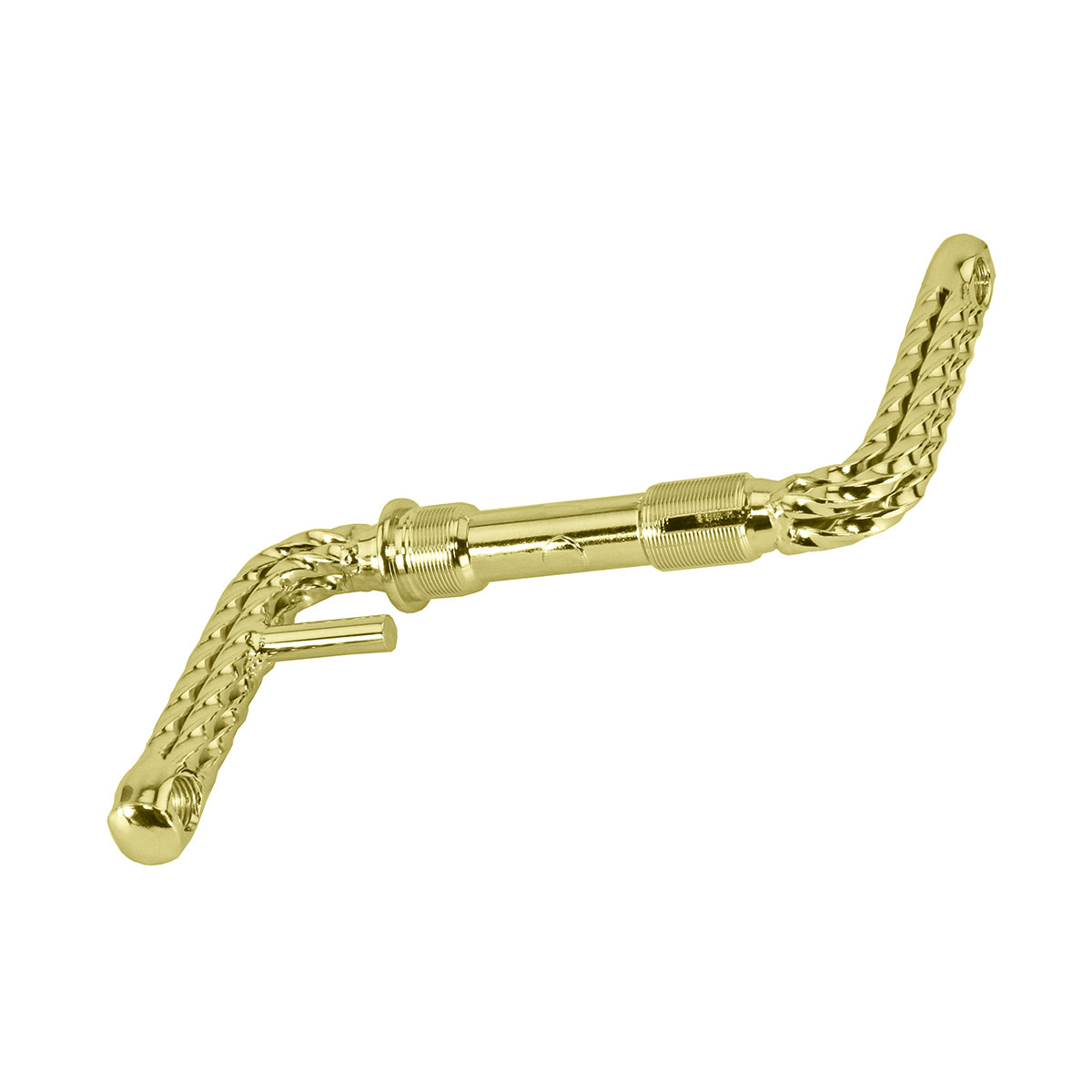 Lowrider Quad Twisted One/Piece Crank 3 1/2" (90mm) Gold.