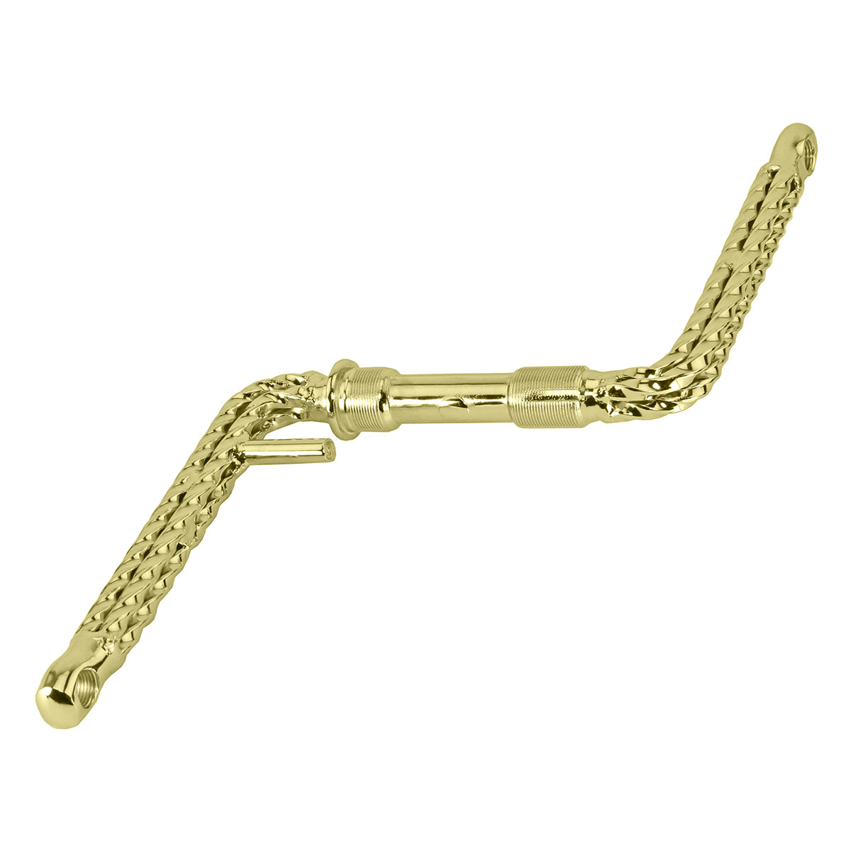 Lowrider Quad Twisted One/Piece Crank 6 1/2" (165mm) Gold.