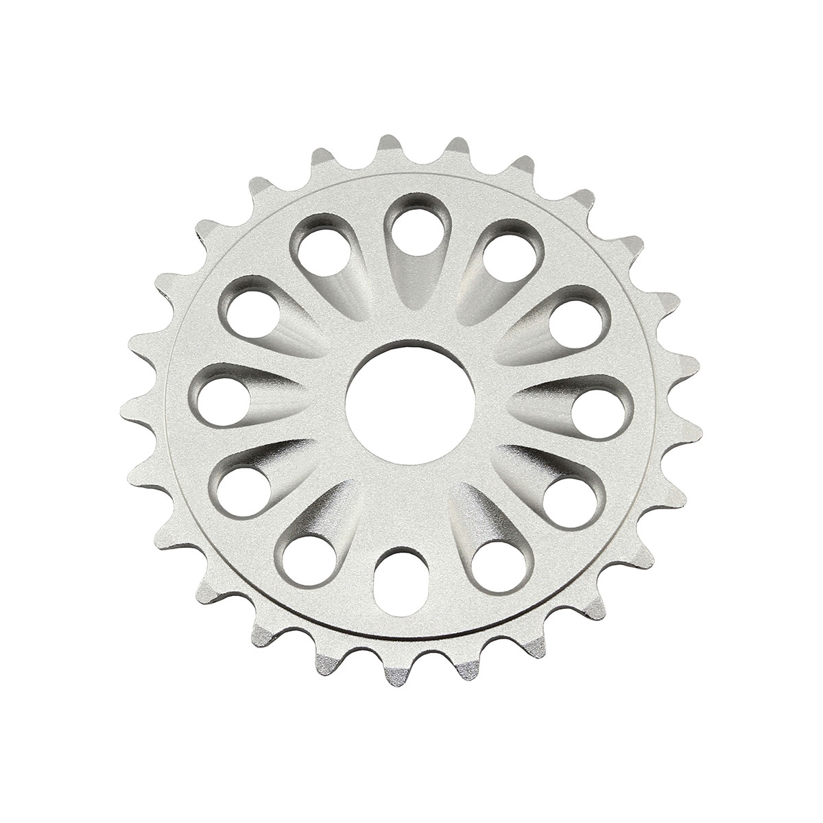 Alloy Chainring 6061-T6 1/2 X 1/8 25t Silver.