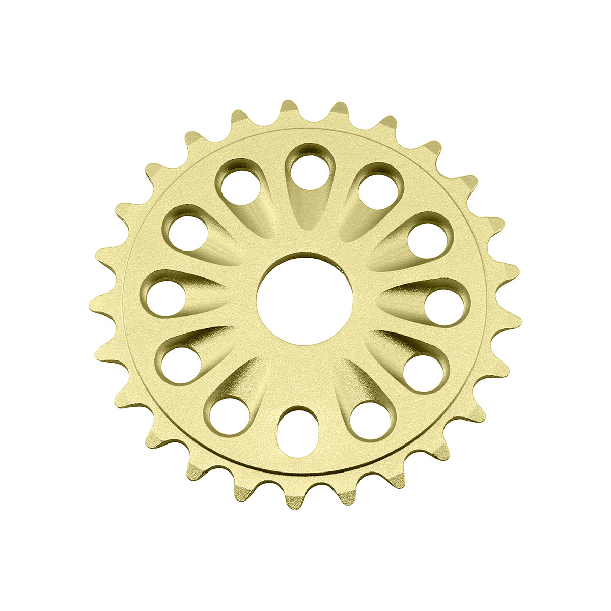 Alloy Chainring 6061-T6 1/2 X 1/8 25t Gold.