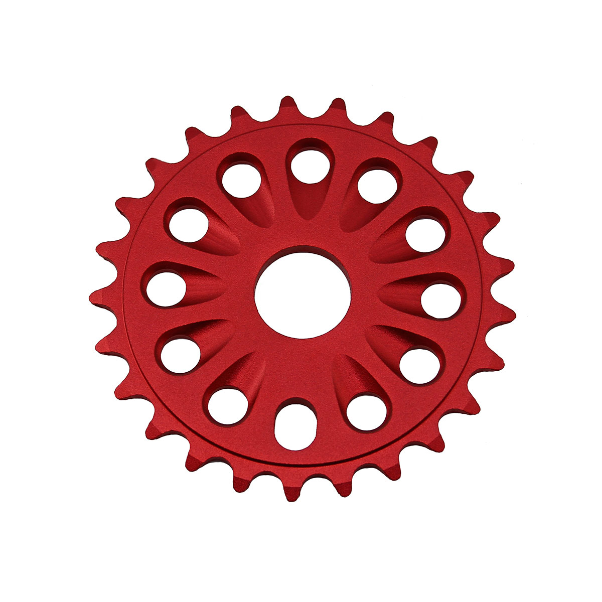 Alloy Chainring 6061-T6 1/2 X 1/8 25t Red.
