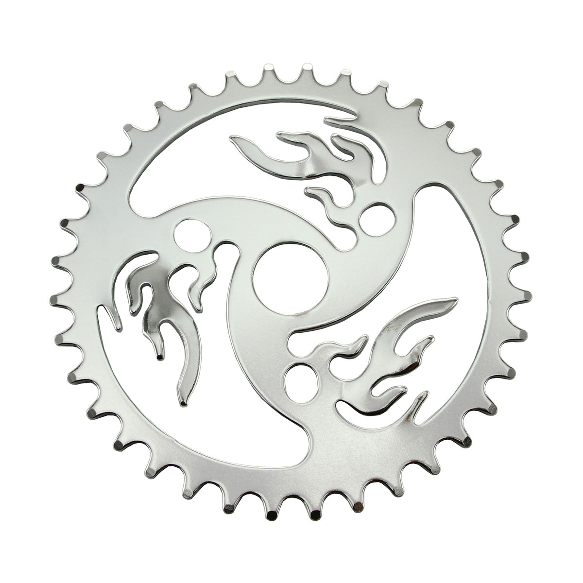 Lowrider Chainring Fire 36t 1/2 X 1/8 Chrome.