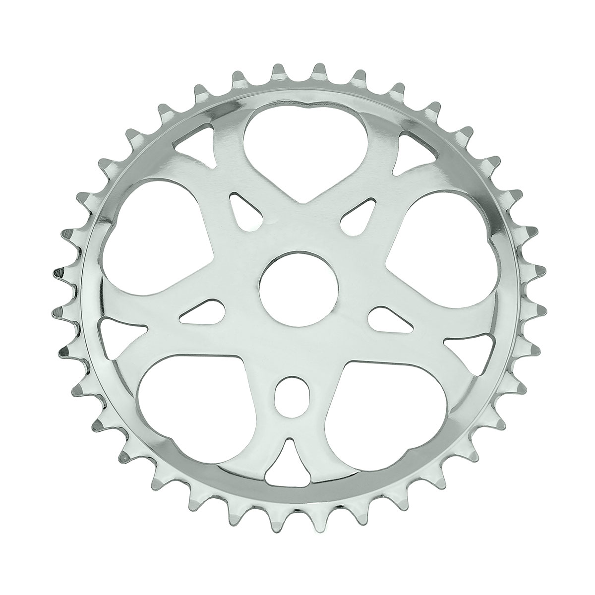 Lowrider Sweet Heart Steel Chainring 1/2 X 1/8 36t Chrome.