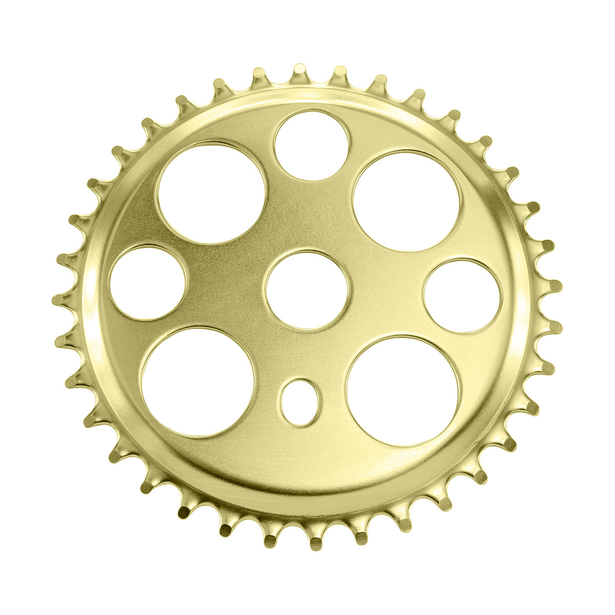 Lowrider Lucky 7 Steel Chainring 1/2 X 1/8 36t Gold.