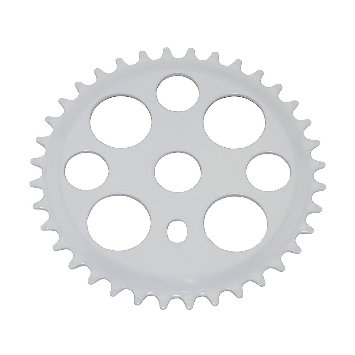 Lowrider Lucky 7 Steel Chainring 1/2 X 1/8 36t White.