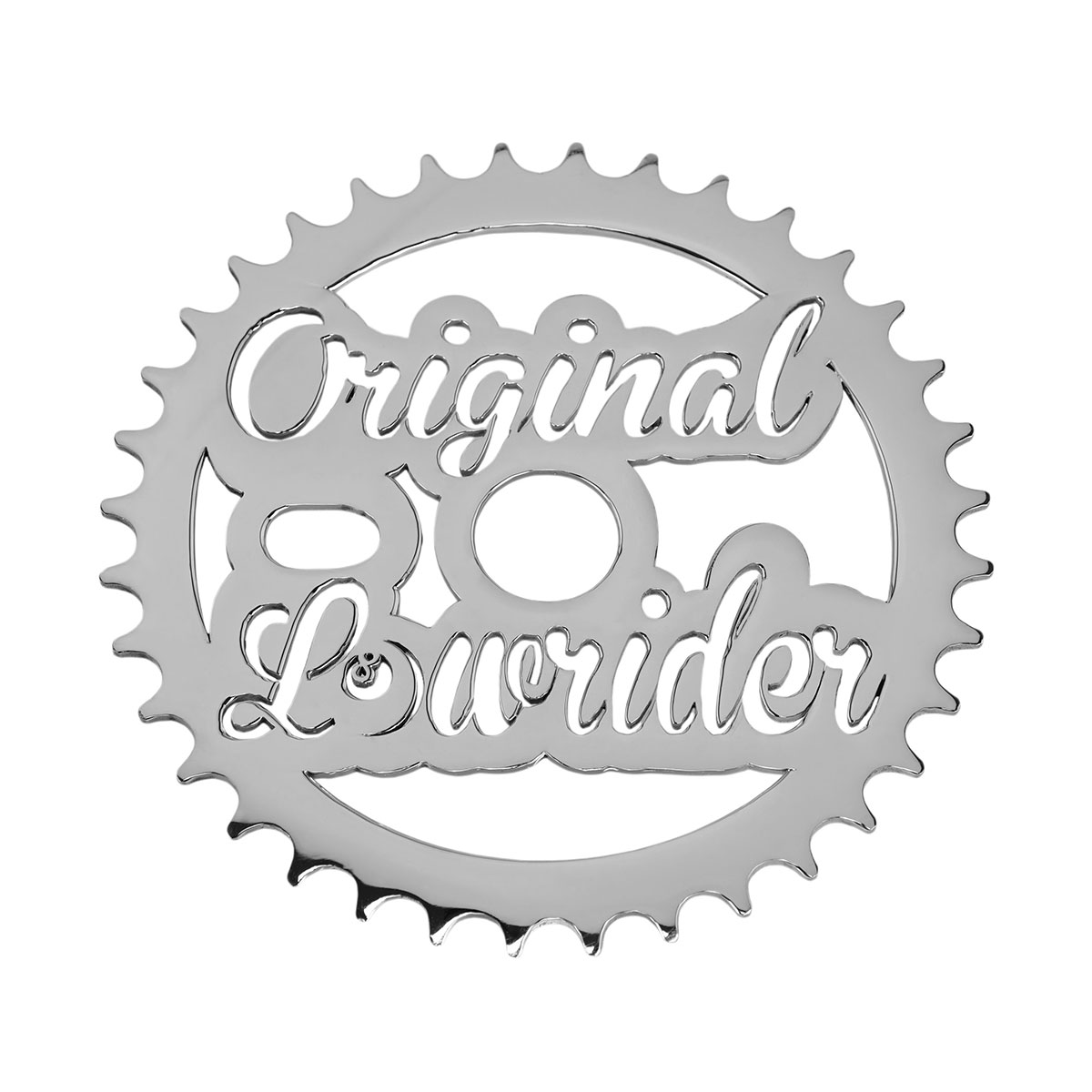 Original Lowrider Laser Chainring 1/2 X 1/8 36t Chrome.