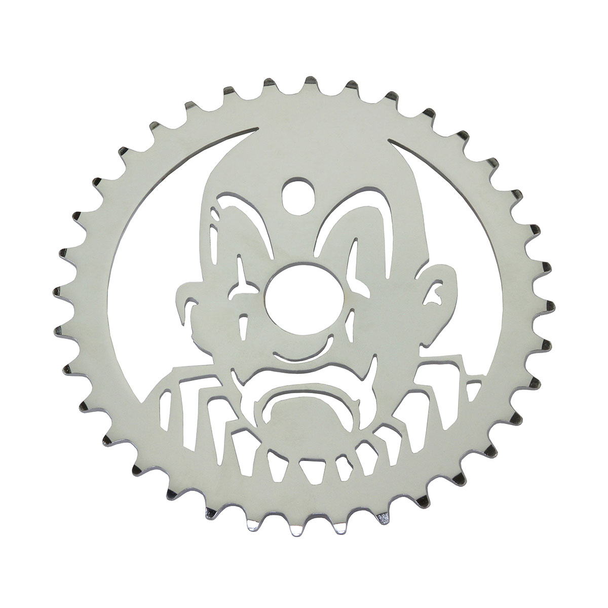Lowrider Clown Laser Chainring 1/2 X 1/8 36t Chrome.