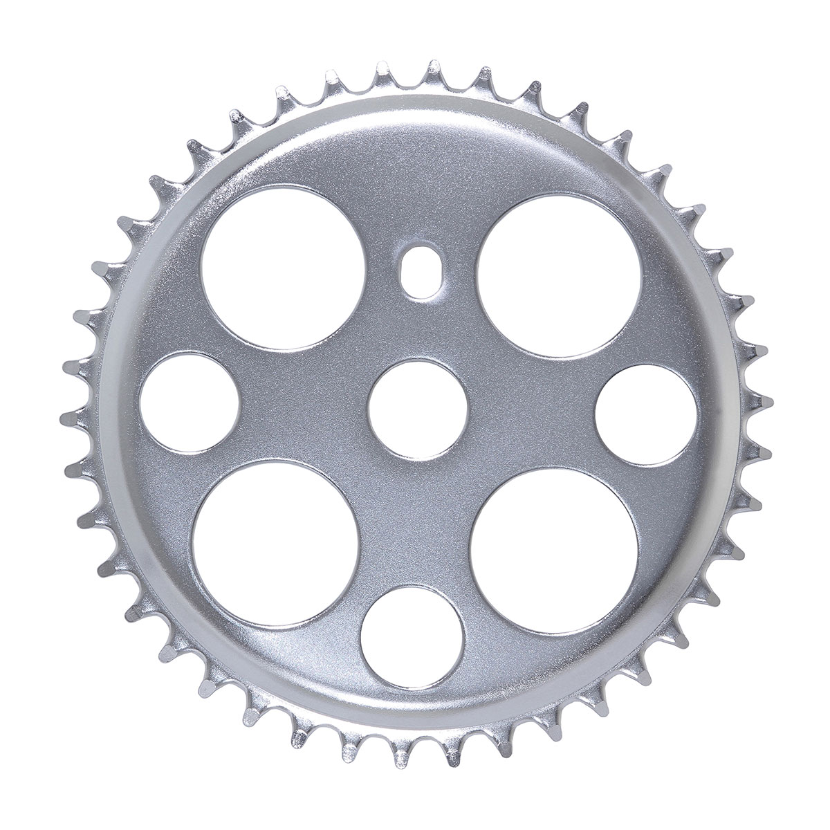 Steel Lucky 7 Steel Chainring 1/2 X 1/8 42t Chrome.