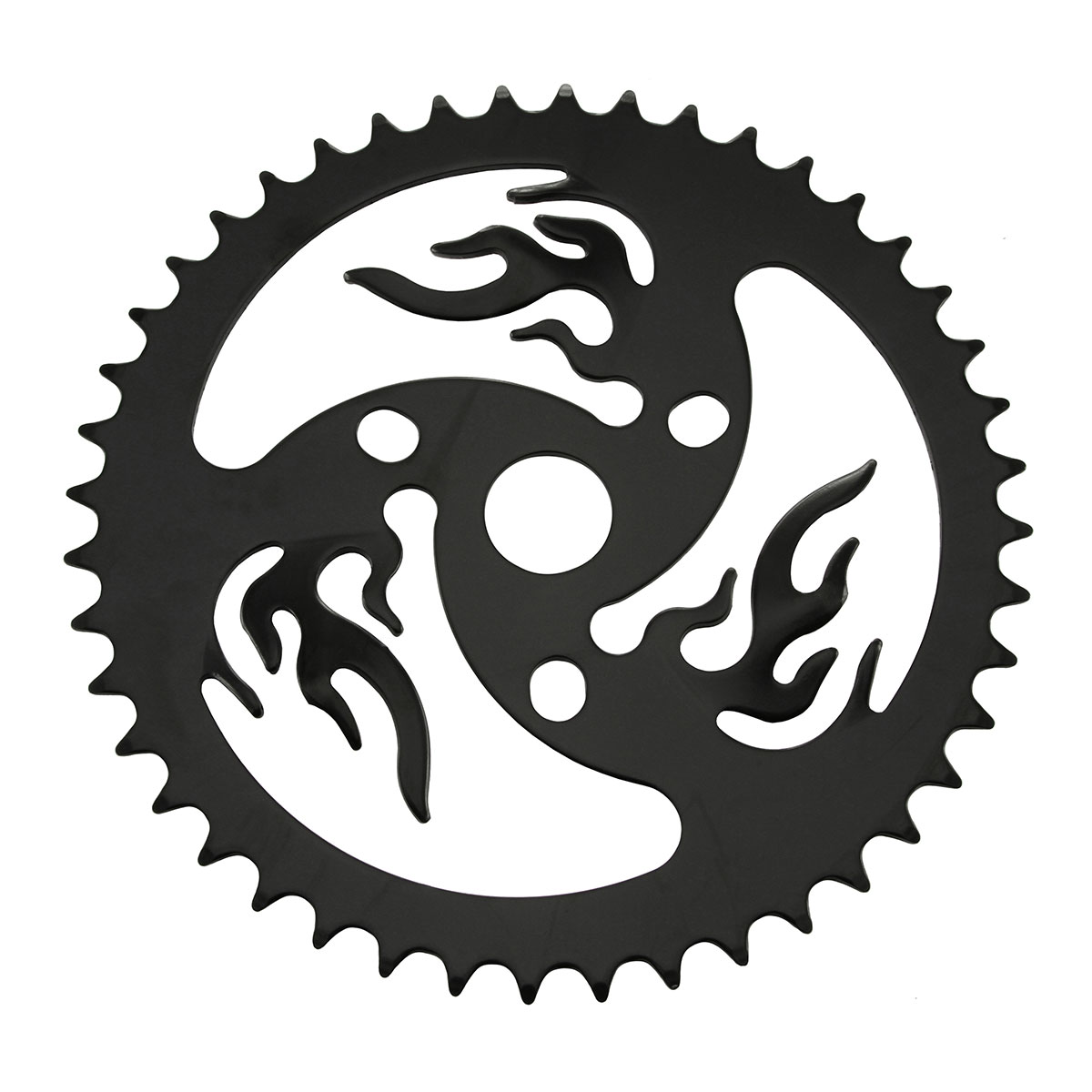 Steel Chainring Fire 44t 1/2 X 1/8 Black.