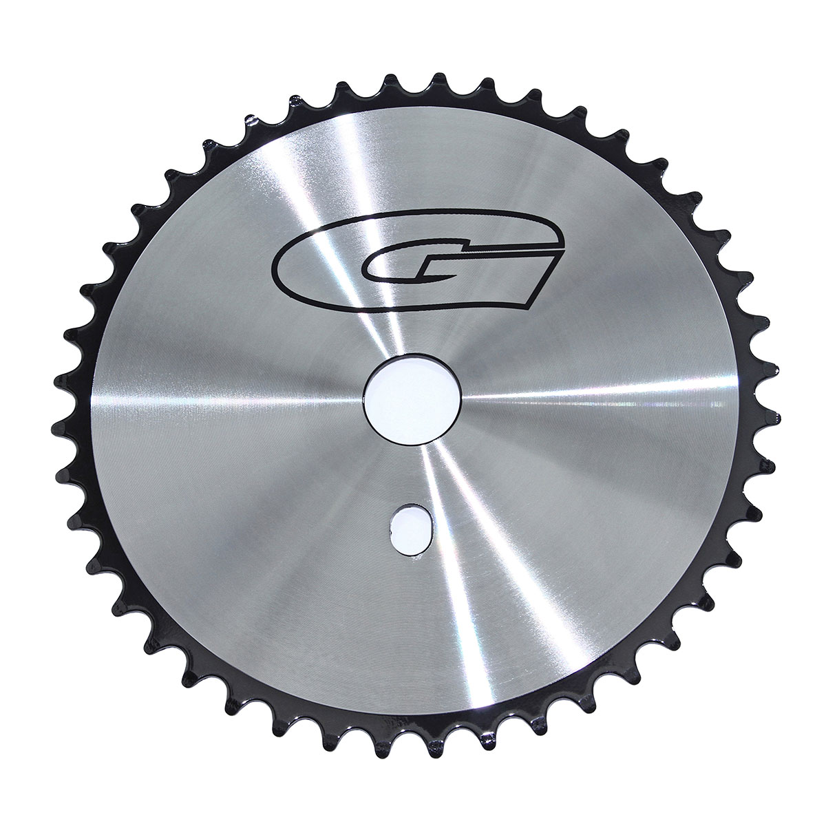 Steel Chainring G 1/2 X 1/8 44t Chrome/Black.