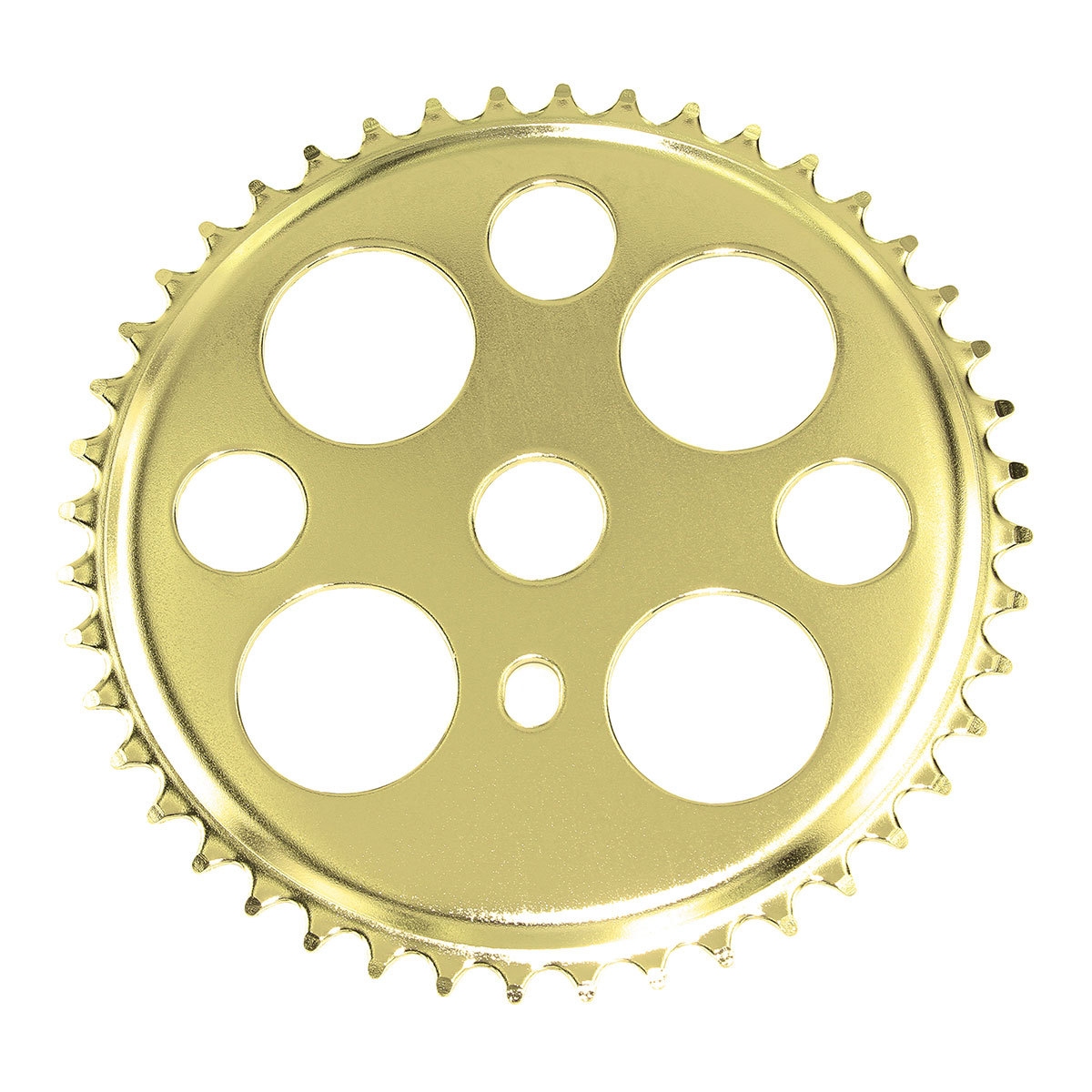 Lucky 7 Steel Chainring 1/2 X 1/8 44t Gold.