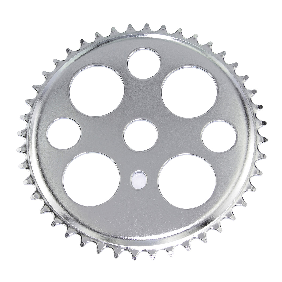 Lucky 7 Steel Chainring 1/2 X 1/8 44t Chrome.