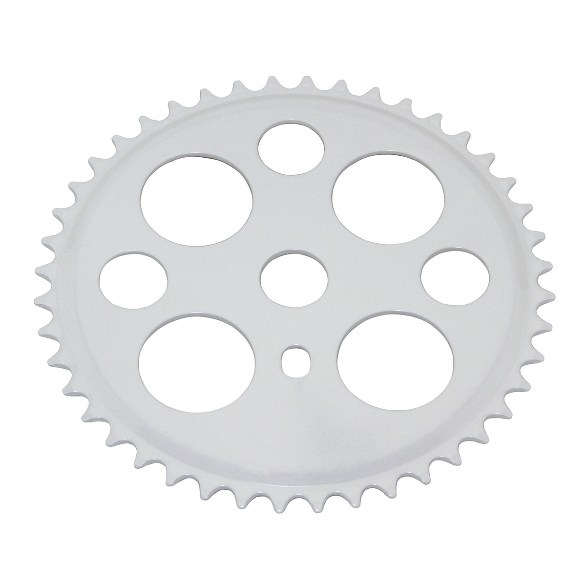 Lucky 7 Steel Chainring 1/2 X 1/8 44t White.