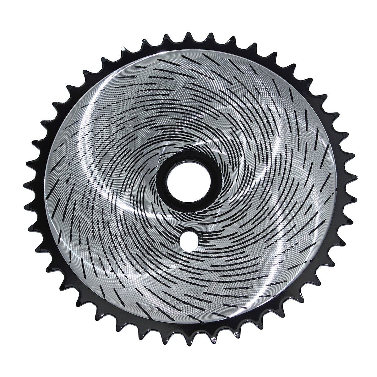 Steel Chainring Tornado-2 44t 1/2 X 1/8 Chrome/Black.
