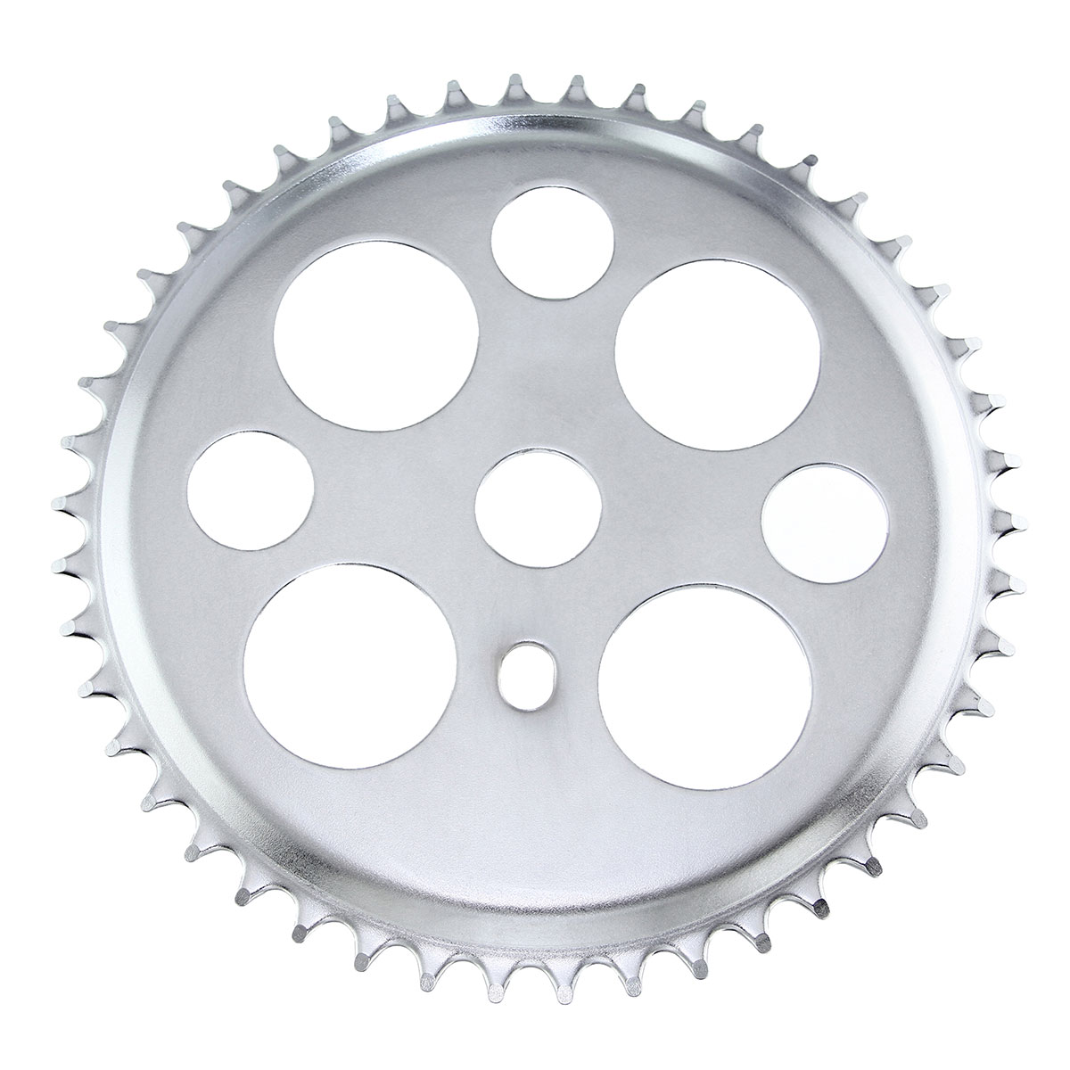 Lucky 7 Steel Chainring 1/2 X 1/8 46t Chrome.