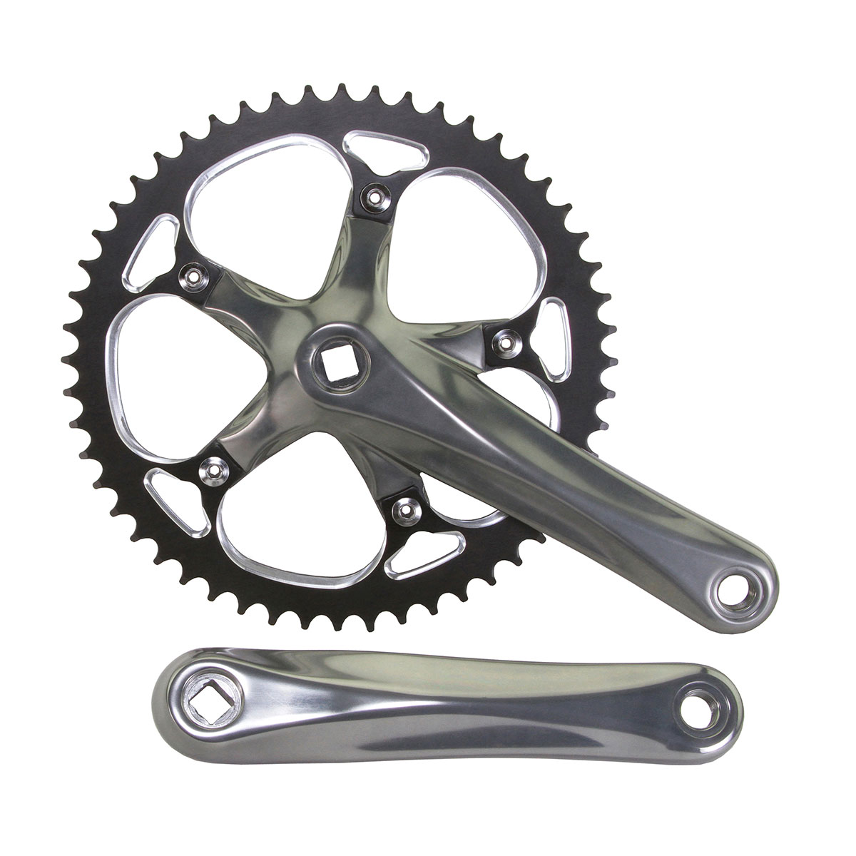Alloy 540 Track Crankset 52T x 175mm Black Titanium.