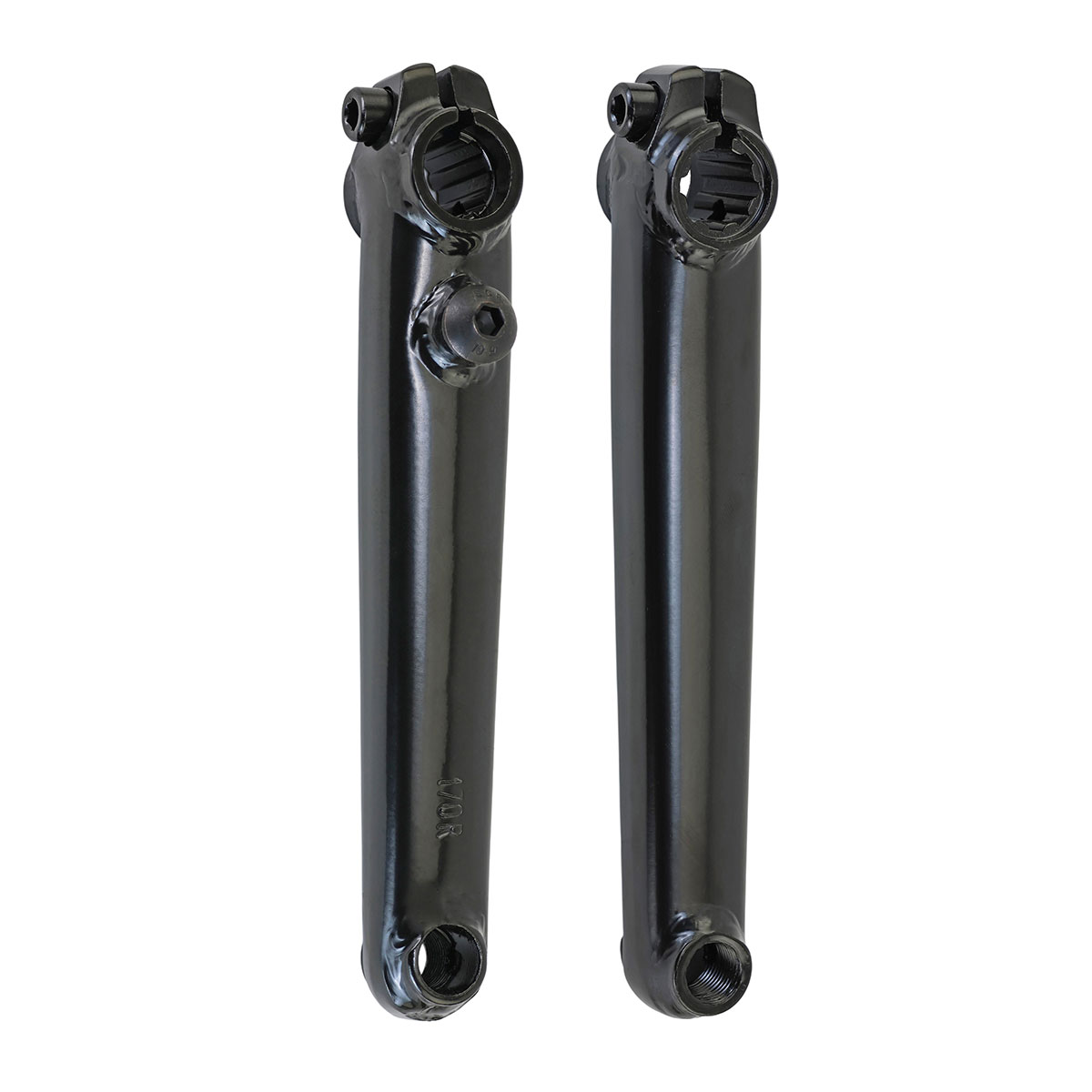 Cro-mo Crank Arm Set 170mm19mm Spindle 8t spline Black.