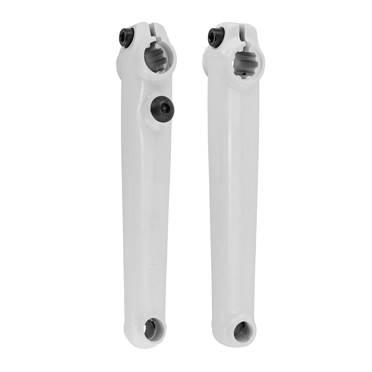 Cro-mo Crank Arm Set 170mm 19mm Spindle 8t spline White.