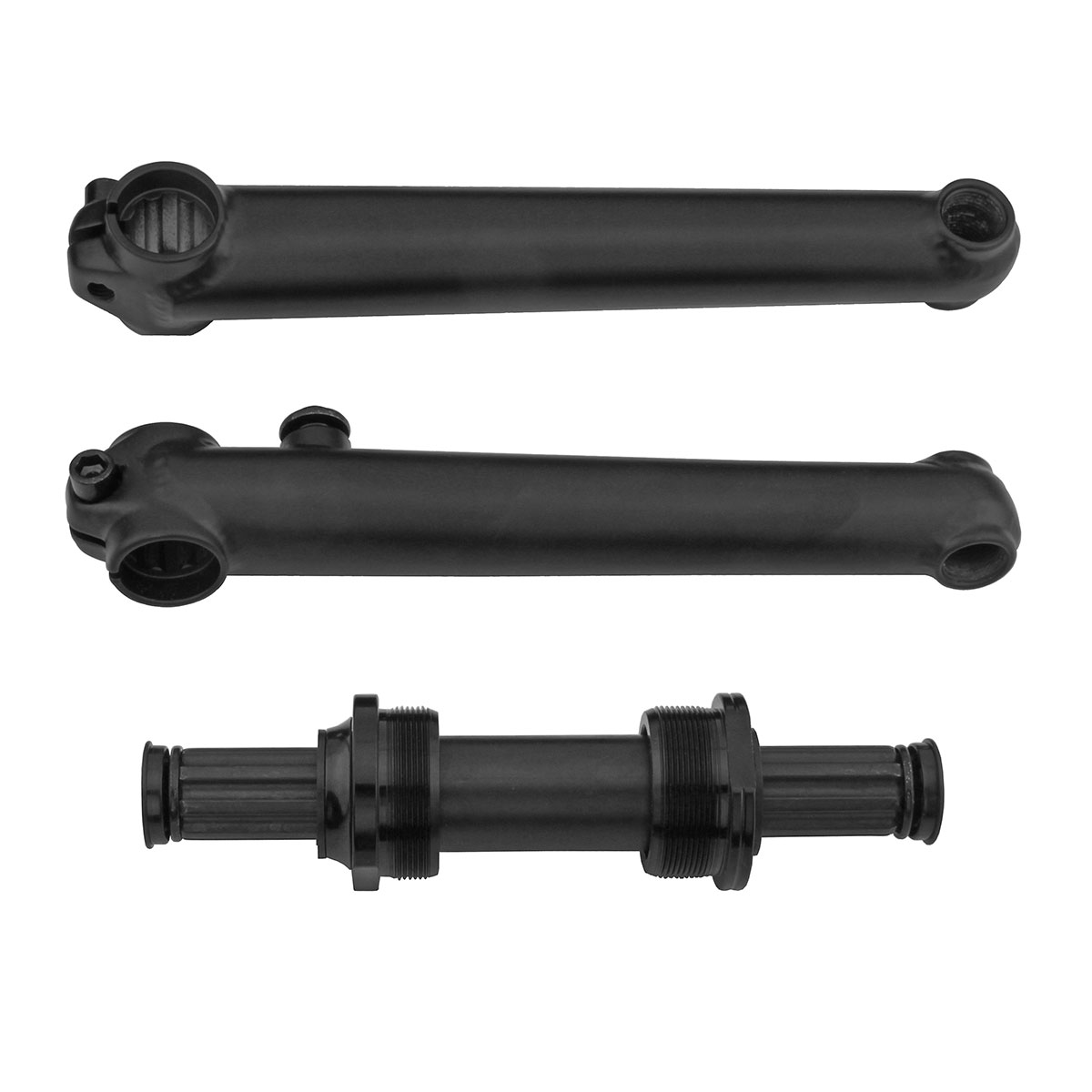 Cro-mo Crank Set 175mm EU/BB 19mm Spindle 8t spline Black.