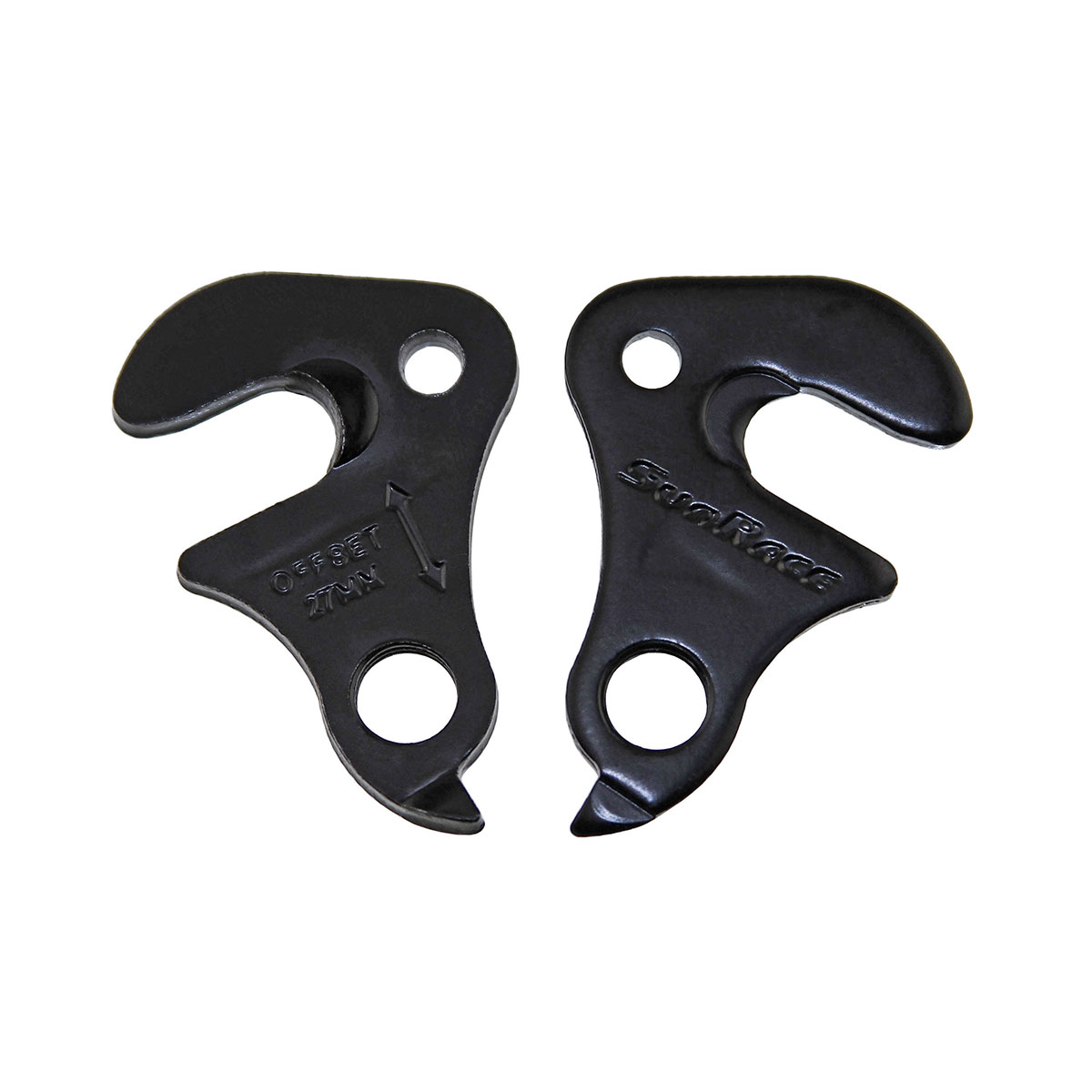 Steel Rear Derailleur Hangers Sun Race Black.