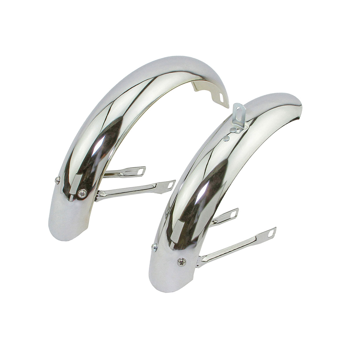 12 Classic Adjustable Fender Set Chrome.