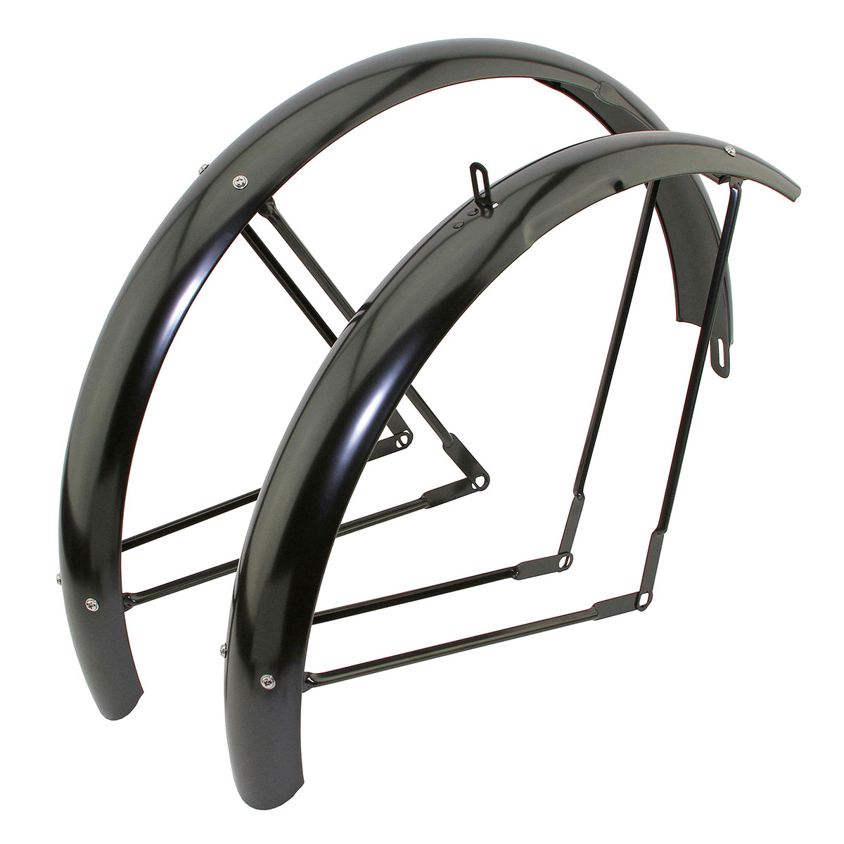 26 Classic Standard Balloon Fender Set Black.