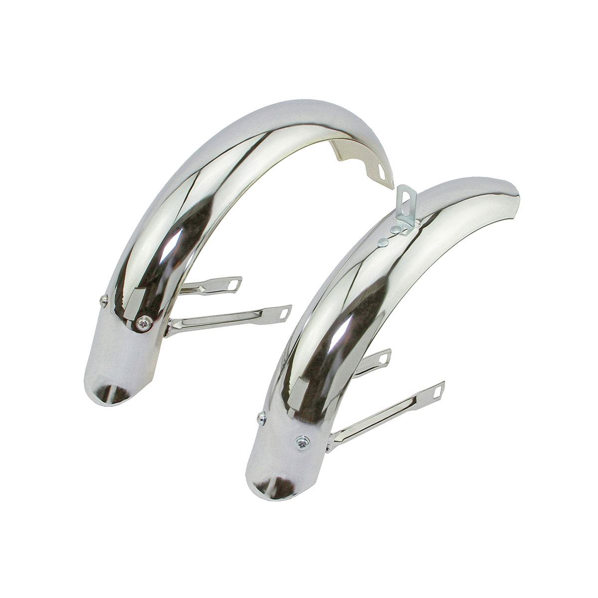 12 Flared Adjustable Fender Set Chrome.