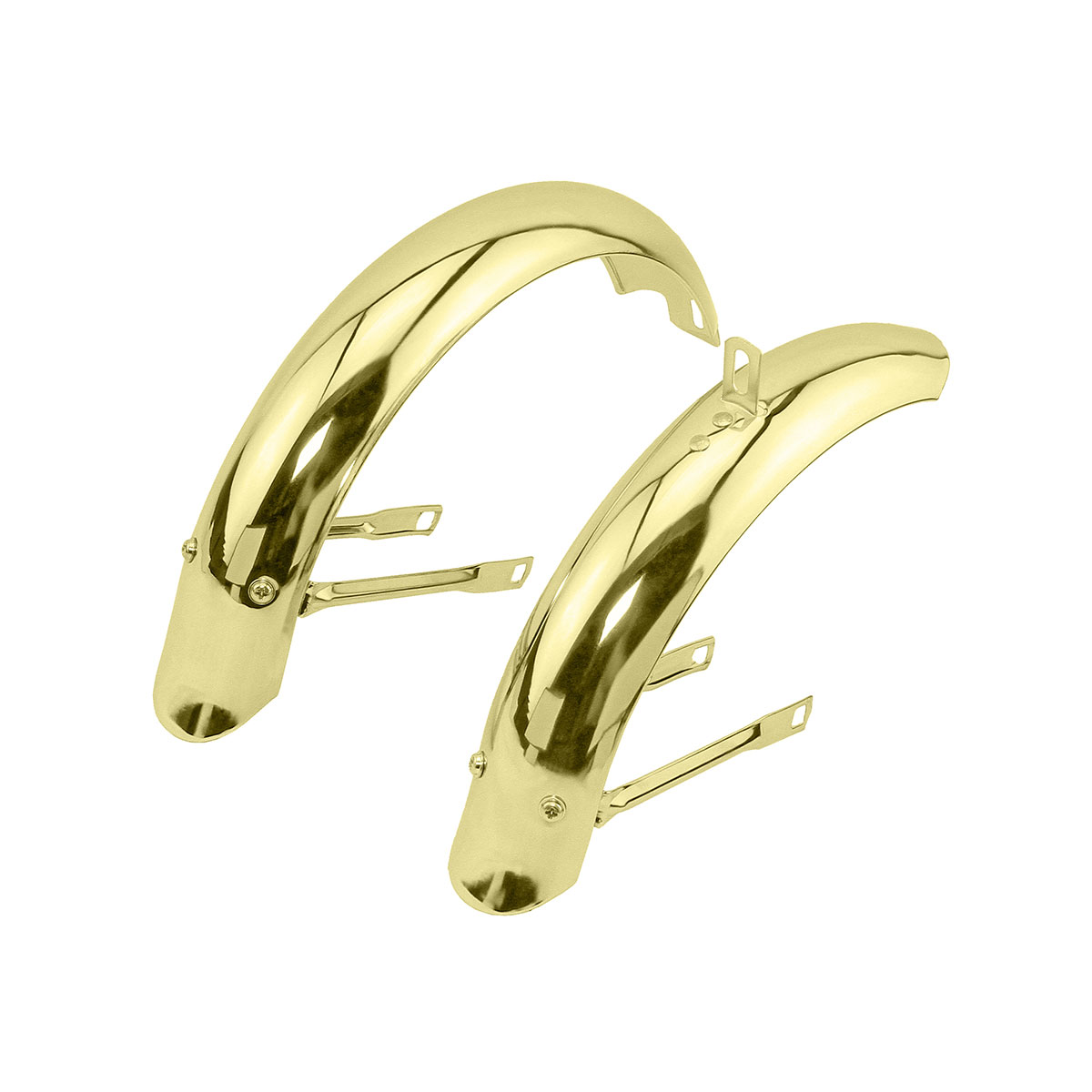 12 Flared Adjustable Fender Set Gold.