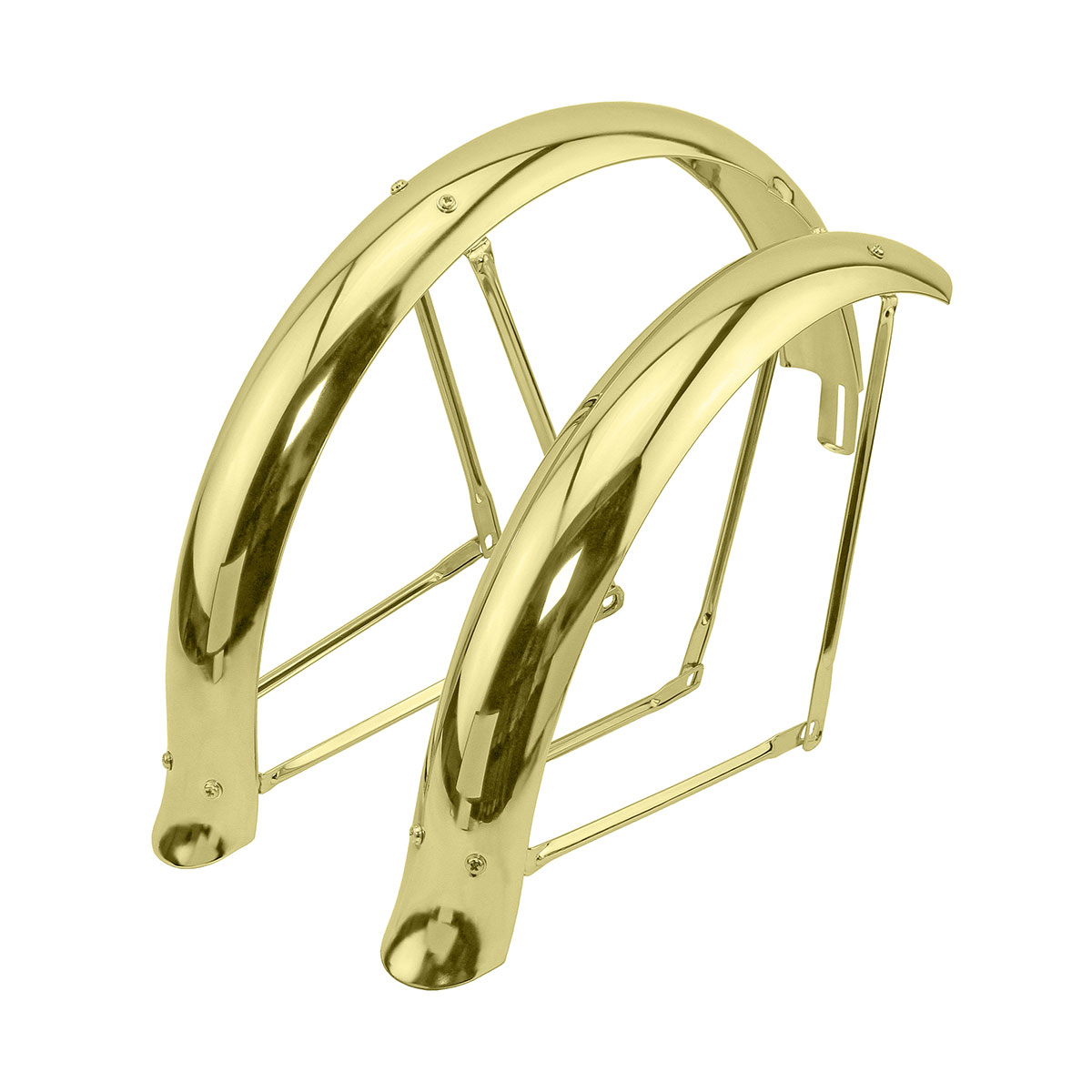 20 Flared Adjustable Fender Set Gold.