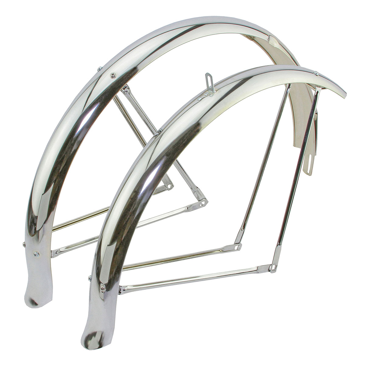 26 Flared Standard Middleweight Fender Set Chrome.