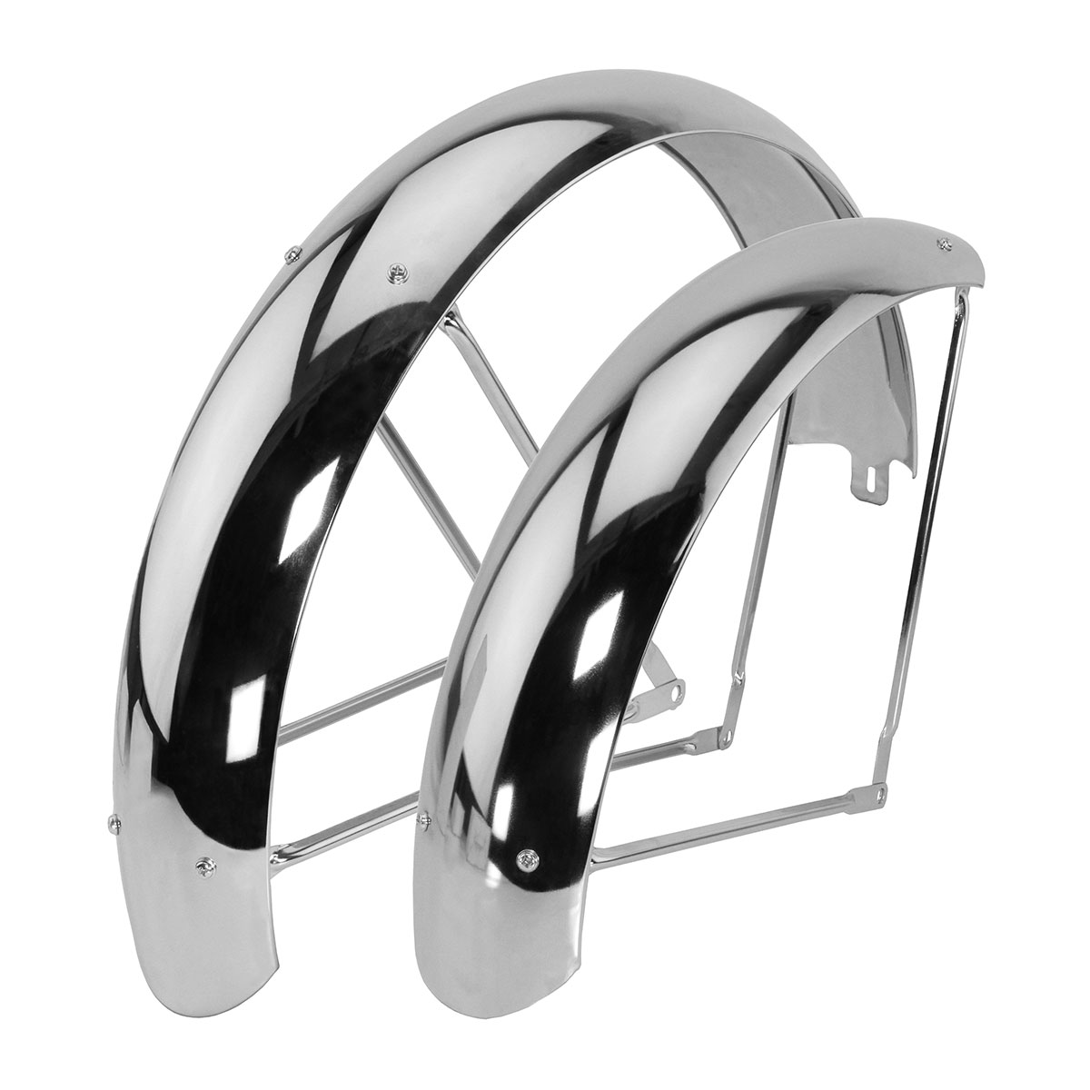 24x4.0 Fat Bike Classic Standard Fender Set B-2 Chrome.