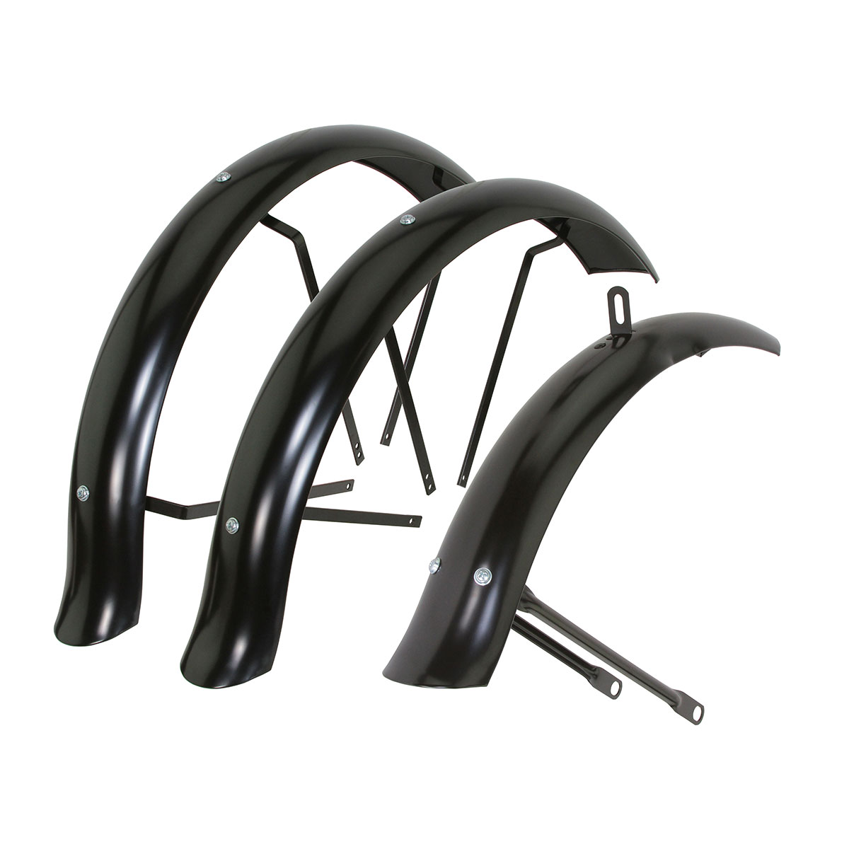 20 Flared Standard Hollow Trike Conversion Kit Fender Set Black.