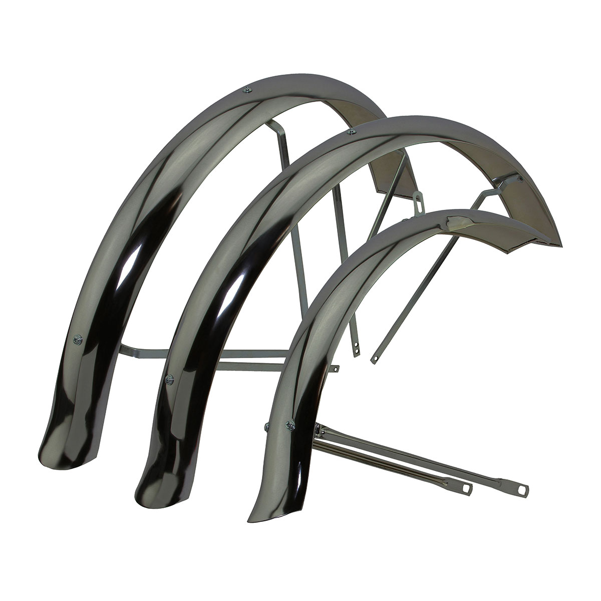 24 Flared Standard Hollow Trike Conversion Kit Fender Set Black.