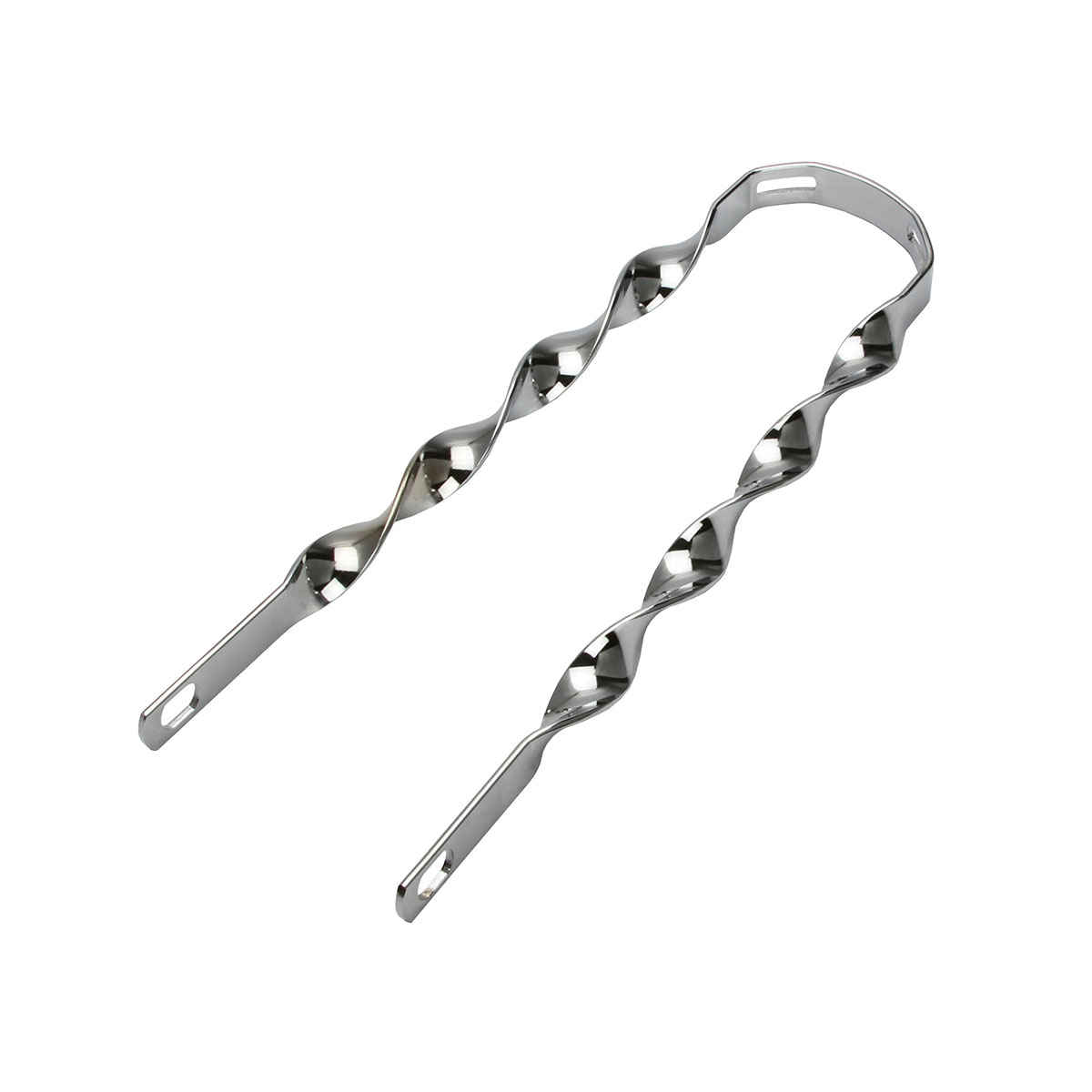 16 Flat Twisted Fender Braces Chrome.