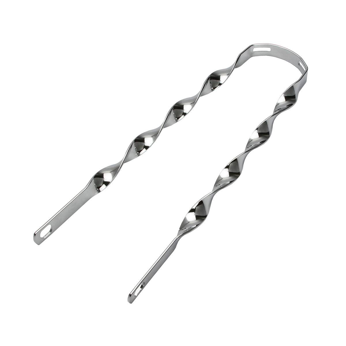20 Flat Twisted Fender Braces Chrome.