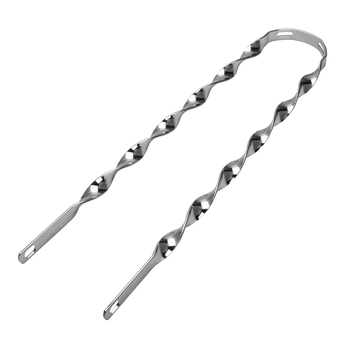 26 Flat Twisted Fender Braces Chrome.