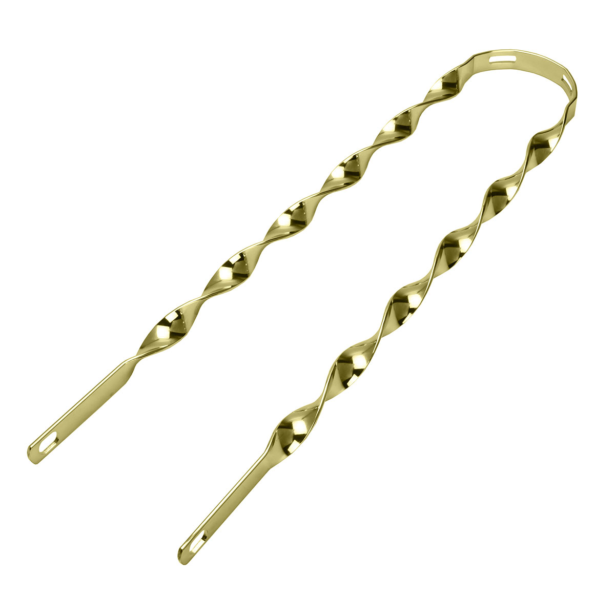 26 Flat Twisted Fender Braces Gold.
