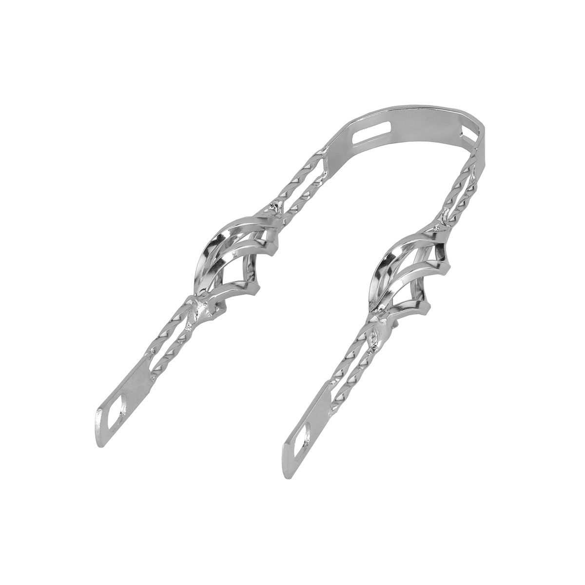12 Cage Twisted Fender Braces Chrome.
