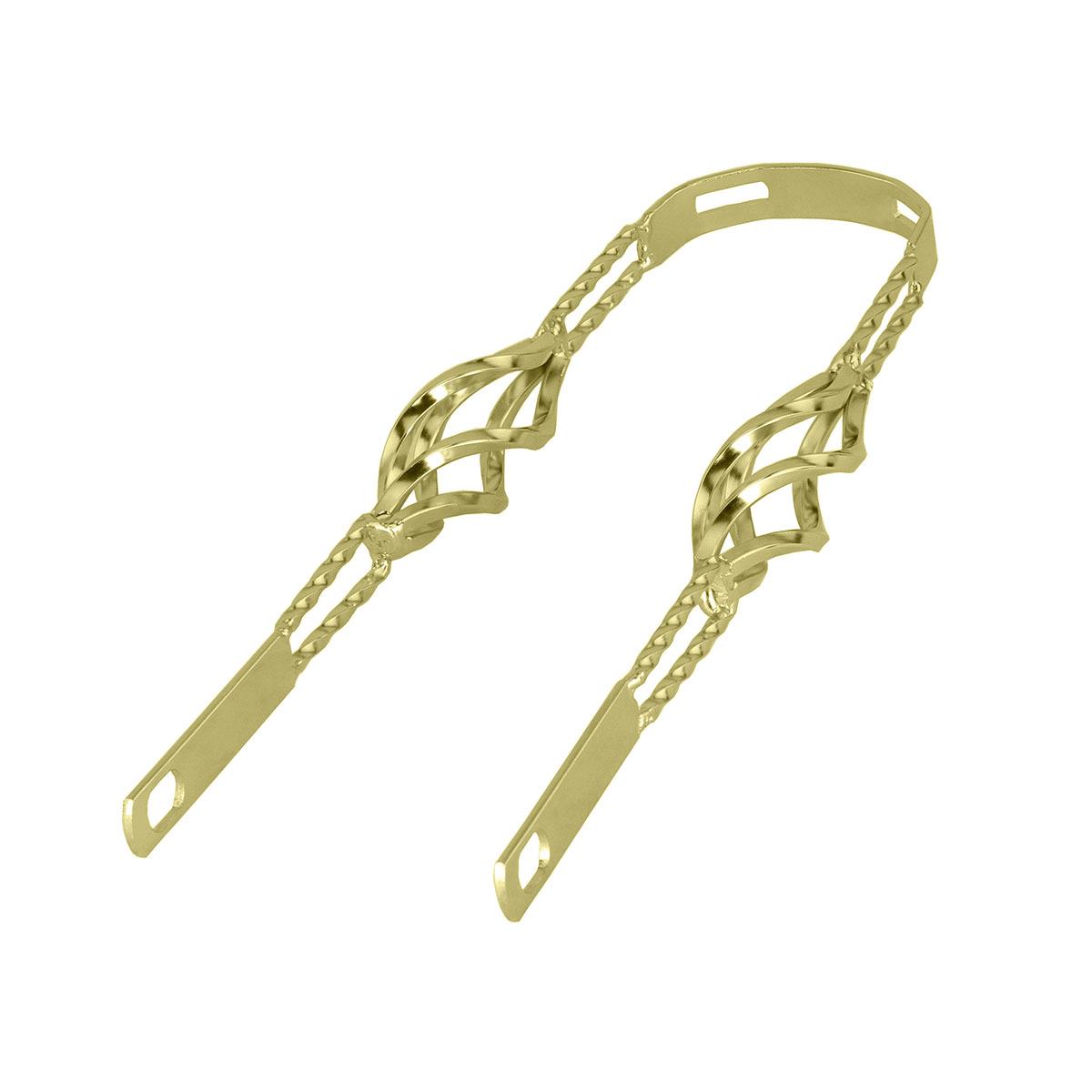 16 Cage Twisted Fender Braces Gold.