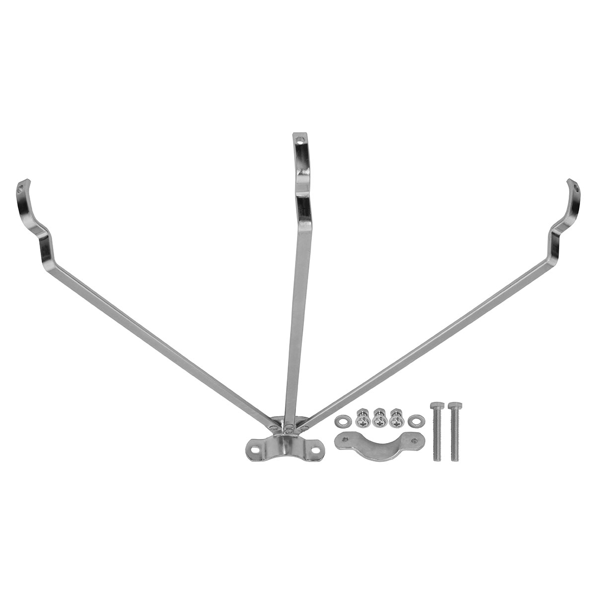 26 Trike Hollow Rear Fender Braces Chrome.