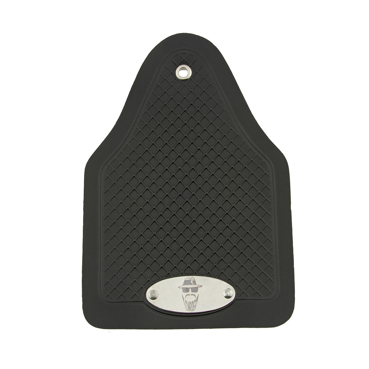 Fender Mud Flaps Rear W/Logo Black.