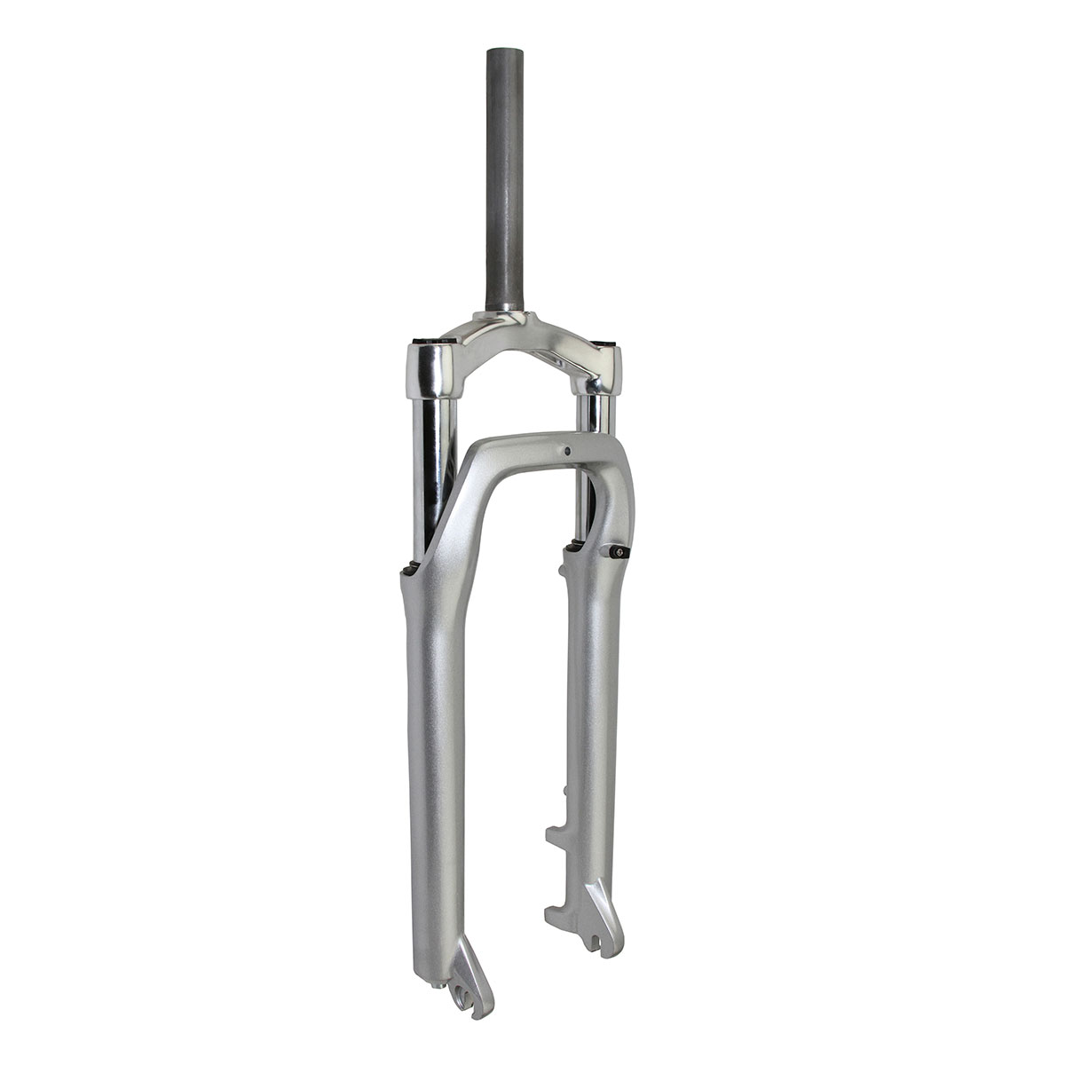 26 Fat Suspension Fork 1-1/8 Inch Threaded 135mm Silver.