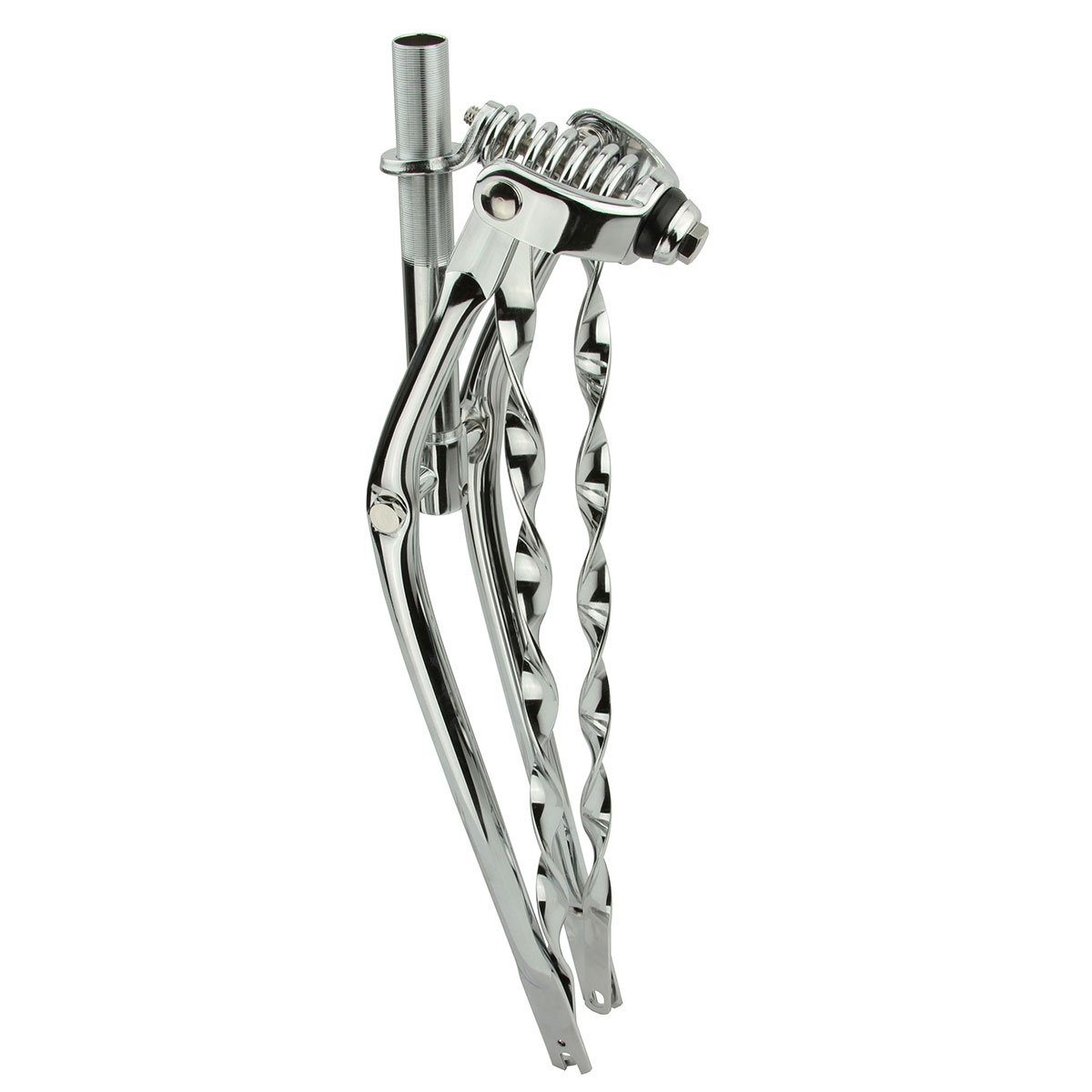 26 Lowrider Classic Spring Fork 1 Inch W/Twisted Bars Chrome.
