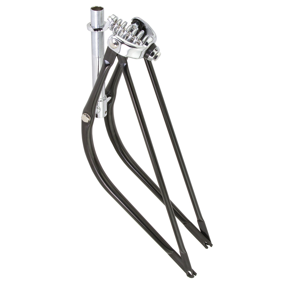 26 Lowrider Bent Spring Fork 1 Inch Black/Chrome.