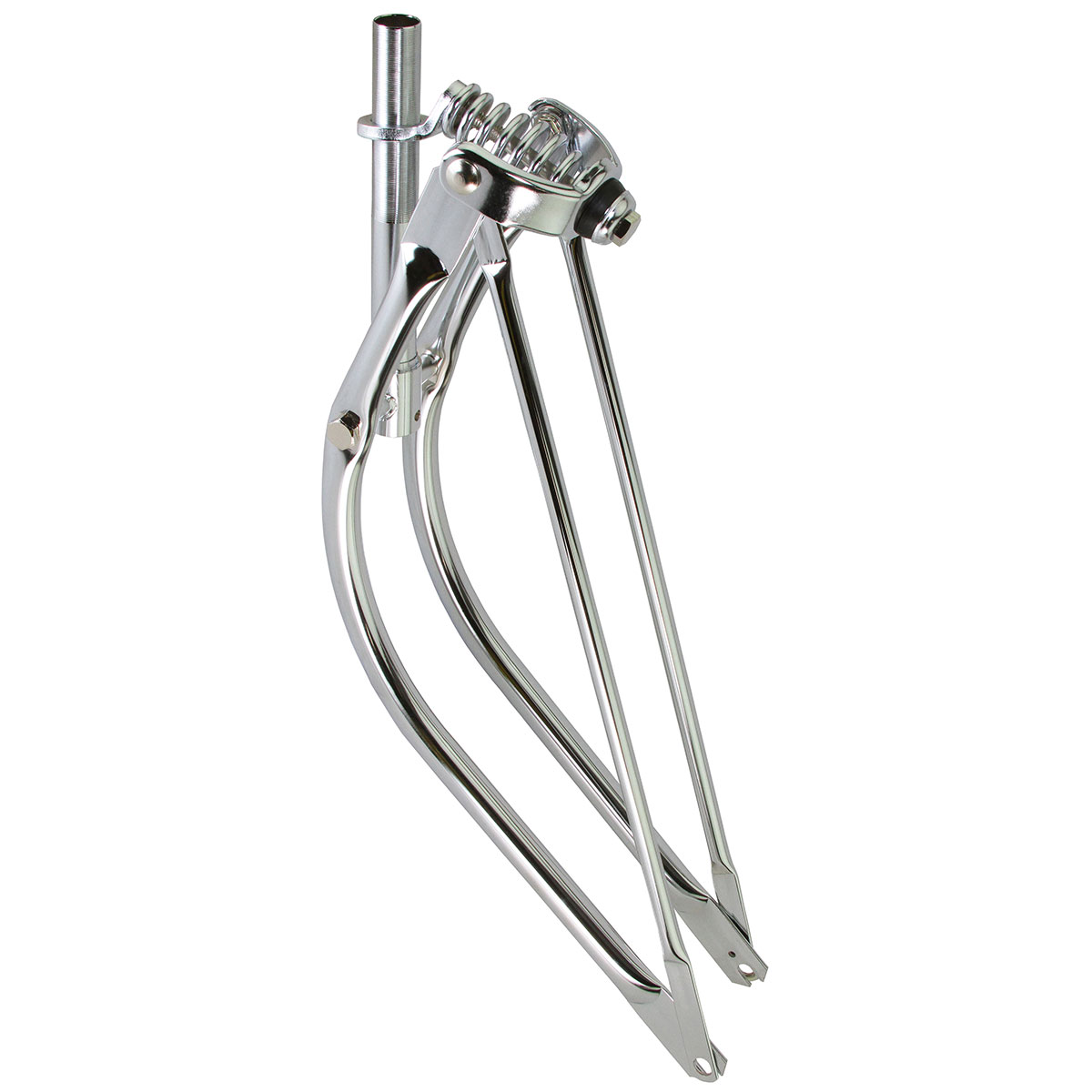 29 Lowrider Bent Spring Fork 1 Inch Chrome.