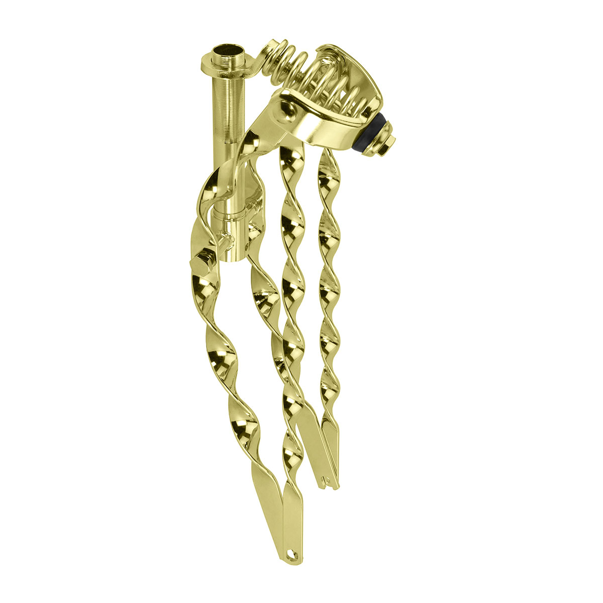 20 Lowrider Classic Flat Twisted Spring Fork 1 Inch Gold.